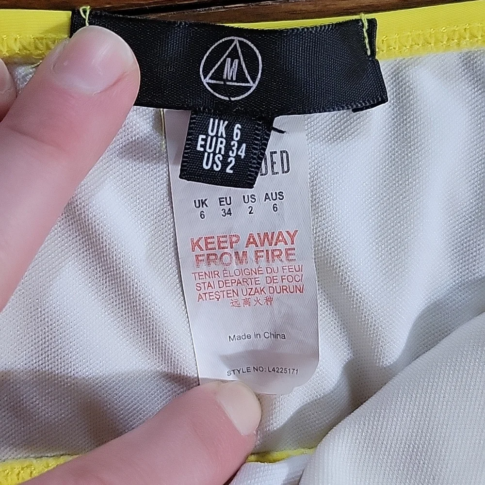 Donated-Swim Top Off the Shoulder Bright Yellow - Picture 8 of 14